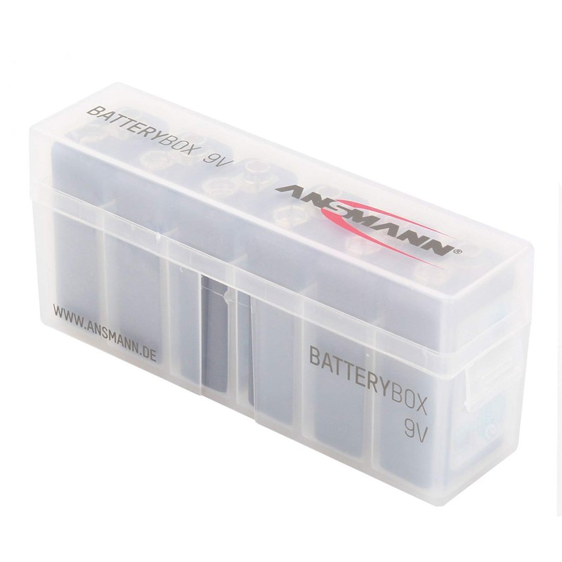 ANSMANN Rechargeable 9V Battery 300mAh pre-Charged Low Self Discharge 9Volt