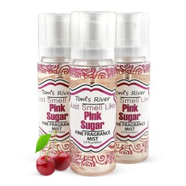 Tom's River Fine Fragrance Body & Hair Mist | Pink Sugar Scented (Pack of 3) | For Daily Use | Travel-Friendly | 2 fl oz/ 60ml per Bottle