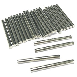 ZDingTech 30pcs 3mm x 35mm Dowel Pins Metal Dowel pins M3 3mm Shelf Pegs,Support Shelves,3mm x 35mm Metal Rod.304 Stainless Steel Wood Bunk Bed pegs