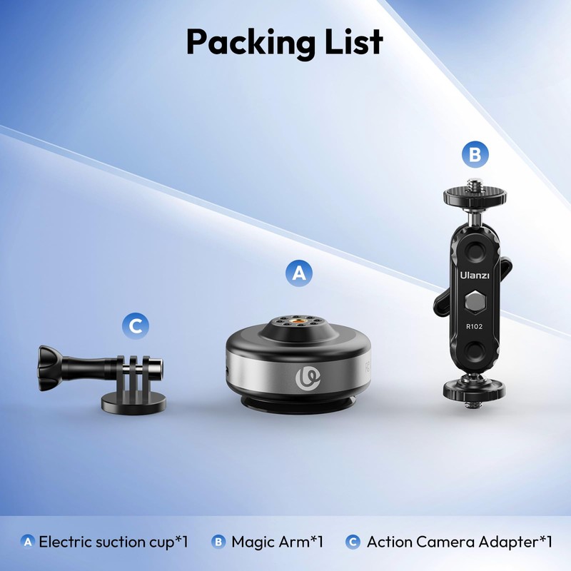 ULANZI SK-23 Suction Cup Mount Electric Car Mount