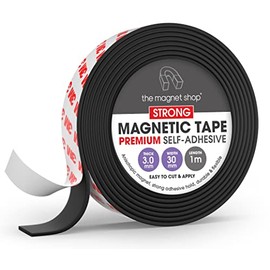 TMS Magnetic Tape for Crafts (Extra Strong 30mm Wide, 3.0mm Thick, 1 metre)