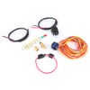 Electric Cooling Fan Wiring Harness Kit Dual Single 165/185 W/Thermostat