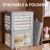 combocube 3-Side Zippered Openings Clothes Storage Bins with Thick Metal