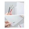 YINKE Binder Mini, 6 Holes, Transparent PP, A7 Transparent Binder,