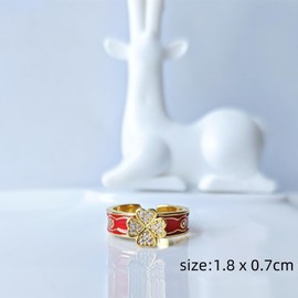 Akixen Genshin Klee Cosplay Ring, Anime Tool, Lightweight Accessory, Fashion, Halloween, Christmas, Gift ①