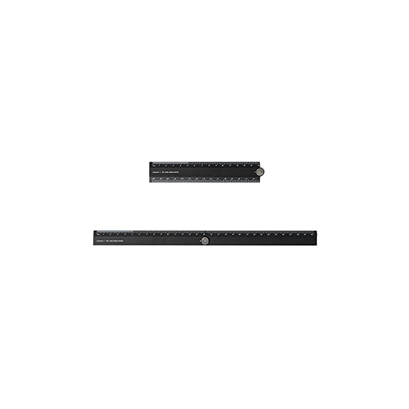 Legami - Folding Aluminium Ruler, Double Purpose: Measurement in Centimeters