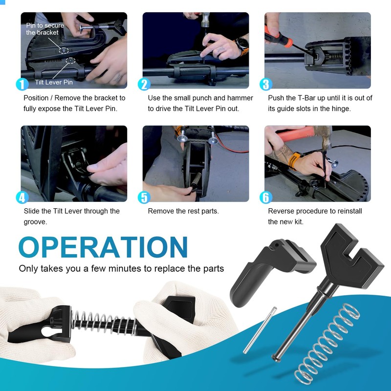 Deargooday 2063605 T-Bar 2067201 Tilt Lever & 2060515 Pin 2062706