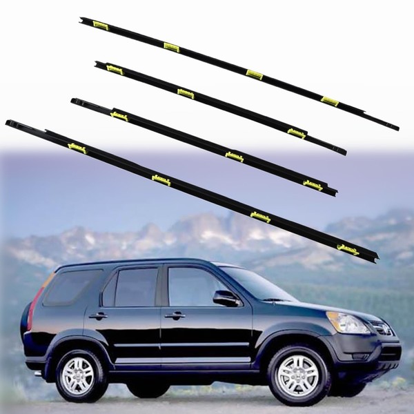 NLQR 4Pcs Outer Door Window Weather Strip Sweep Molded Trim