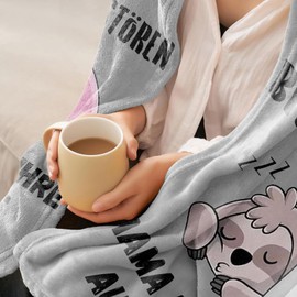 HYDDHQ Muttertagsgeschenke für Mama, Lustige Faultier Decke Geburtstagsgeschenk für Mama, Weihnachten Geburtstag Muttertag Witzige Geschenke für Mama, Faultier Kuscheldecke Mama Geschenk