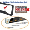 BGGTMO Carbon Fiber License Plate Frames- 2 Pack Black Aluminum