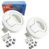 WJSKDQ 2PCS Boat 2'' Flush Pull Latch Slam Latch Hatch