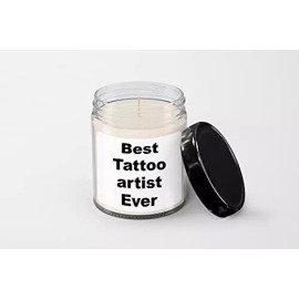SpreadPassion Best Tattoo Artist Ever Candle - Soy Wax Candle - Hand Poured Candle