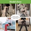 Confonze Women's Opaque Thigh High Stockings with Anti-fall Lace Top