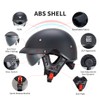 VCOROS Half Helmets Motorcycle VHF04 Open Face Sun Visor Quick