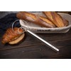 Jillmo Danish Dough Whisk, 12inch Stainless Steel Bread Whisk
