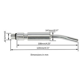 Plumdrop 2 pieces Japanese bearing pipe nozzle for Tornador car interior cleaning guns air bubbles dust pistols bearing spare part