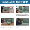 H.VERSAILTEX 4 Piece Stretch Sofa Covers for 3 Cushion Couch