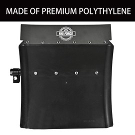 Bgx-power 24" x 24" Quarter Fenders for Semi Truck, Plastic Quarter Fender, Tube Bracket Mounting Hardware Included Right Left, Plastic Quarter Fender