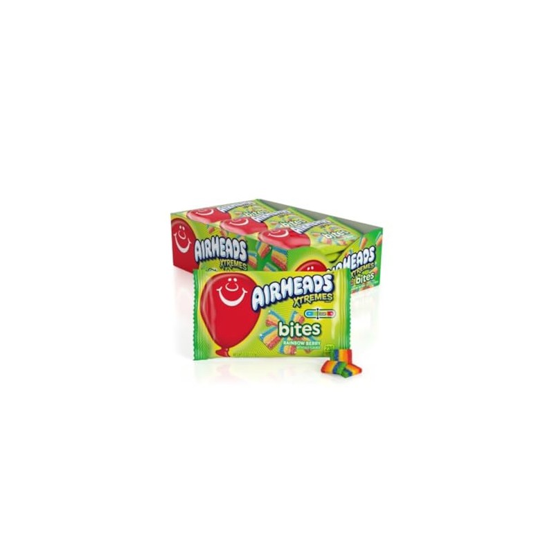 Airheads Xtremes Rainbow Berry Bites - 18 count - 2
