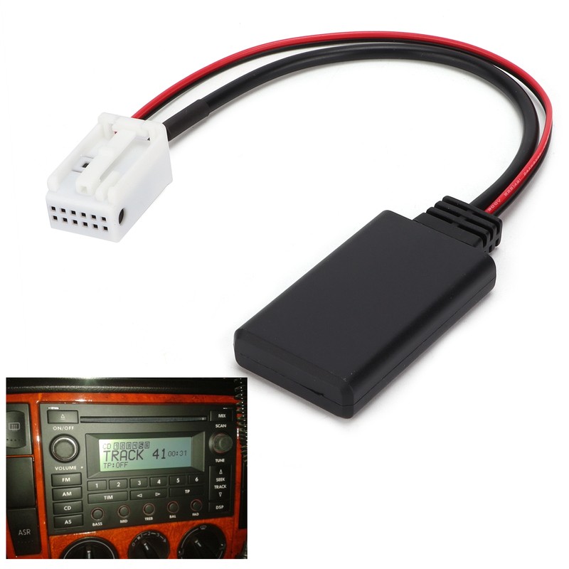 Car Bluetooth Module 12V AUX-IN Cable Wireless Audio Adapter Replacement