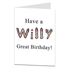 LimaLima Funny Rude Birthday Card For Adults. Perfect For Men & Women. Fun Silly Design