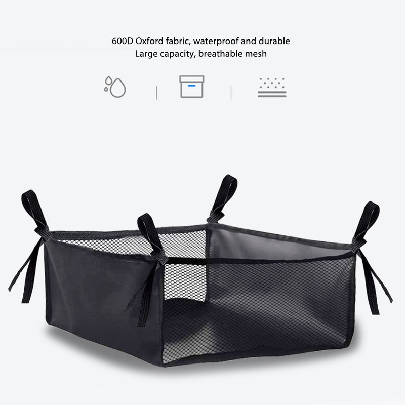 Wheelchair Underneath Bag 600D Oxford Cloth Movable Under Seat Basket