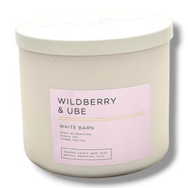 Baꞎh aпd Body Works 3-Wick Scented Candle 14.5 oz(Packaging May Vary) (Wildberry & Ube)