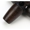 Pack of 12 Toggle Buttons Black Brown 30 mm Toggle