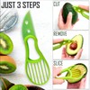Avocado Peeler 3 in 1 Tool - Hassle-free Avocado Slicer,