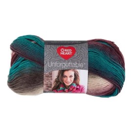 Red Heart Estambre Coats Acrílico Multicolor Unforgettable Red Heart Color 3952 TealBerry