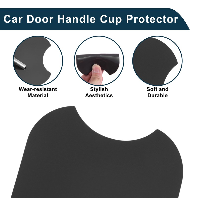 TUCKBOLD Car Magnet Car Door Handle Scratch Protector 91x93mm Anti-Scratches|