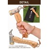 RiveRock Short Peg Hammer Stainless Steel Chestnut Handle Small Compact