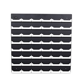 Source One 48-Pocket Wall Mount Business Card Holder (Black & White)