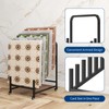 WYJREES 12-Tier Tile Display Rack, Rolling Tile Display Stand for