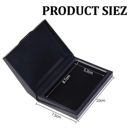 Hand Stamp Pad for Daily Use at Home and Office - 1 Ink Pad Black, Durable Plastic Cover, Water-based Ink, Size 10 x 7.5 cm, Ideal for Hand Stamping