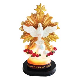 8.8 Inch Divine Spirit with Light Catholic Lamp Religious Gift