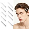 Hair Clips for Men Men's Hair Clip 10pk Silver Non