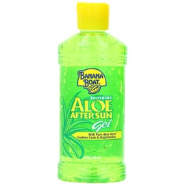 Banana Boat Aloe Vera Sun Burn Relief Sun Care After Sun Gel - 8 Ounce (Pack of 4)