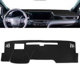 x xotic tech Center Console Dashboard Mat Compatible with Toyota Camry 2025 2026 with HUD, Pre-Cut Non-Slip Sunshield Sun Glare Protector Dash Carpet Pad Black Cover