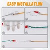 KOOTANS 22FT Fiberglass Electrical Wire Running Kit Wire Fishing Tools