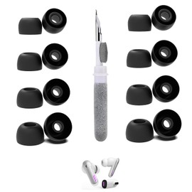 Vykyntow 8 Pairs Replacement Ear Tips Compatible with Soundcore VR P10, with 3 in 1 Cleaner Kit, Silicone Ear Tips (XS/S/M/L)