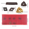 Hancaner 1/2'' 12mm Indexable Lathe Turning Tool 21Pcs Kit- 7Pcs