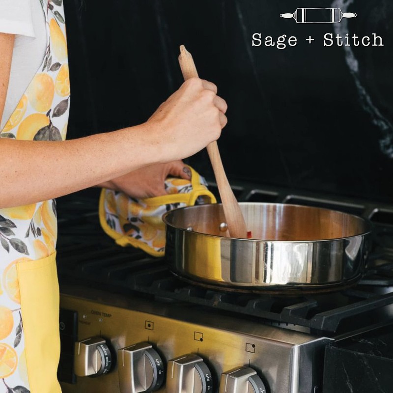 Heat Resistant Designer Pot Holders with Hand Pockets and Hanging