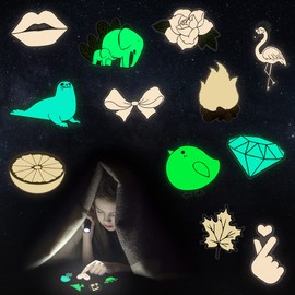 QTL Glow in The Dark Stickers for Wall Stickers for Kids Glow in Dark Stickers for Decor Kids Bedroom Glow Stickers for Stocking Stuffers 30Pcs
