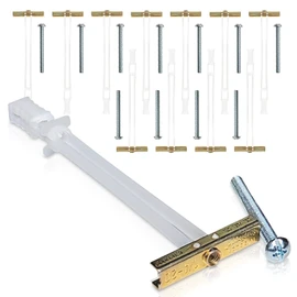 12 Pieces TOGGLER SNAPTOGGLE Drywall Anchor with included bolts for 1/4-20 Fastener size; holds 80 pounds each by TOGGLER