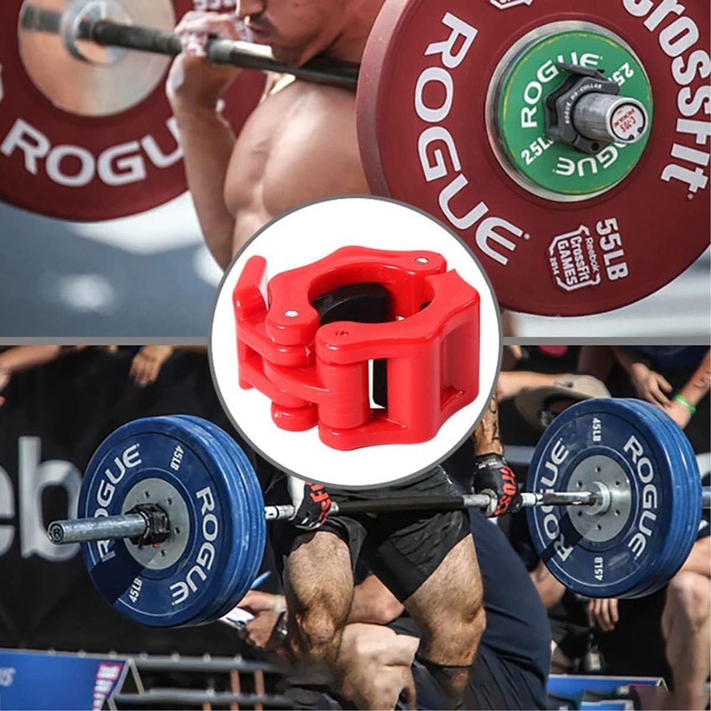 Tioamy Barbell Clamps Dumbbell Spinlock Collars Clips for Standard Weight