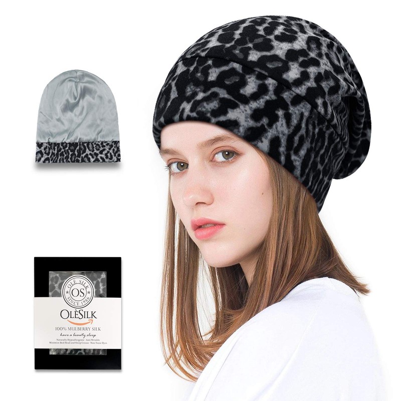 OLESILK Silk & Cotton Jersey Hat Lightweight and Soft Slouch