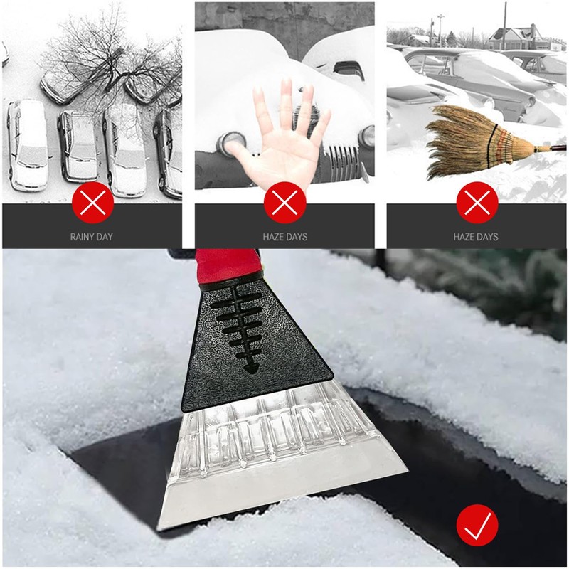 Car Ice Scraper GWAWG 1pc Ice Scraper, Windscreen Scraper, Ice