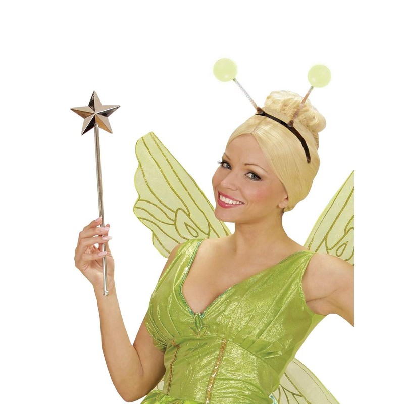 shoperama Headband with Fluorescent Balls Neon Antennas Alice Band Alien