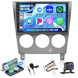 Realdio Android Car Stereo for Subaru Impreza WRX STI 2003 2004 2005 2006 with CarPlay Android Auto 26UI 2GB+64GB